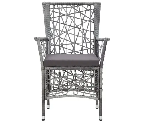 7-Osaline Aiamööblikomplekt, Polürotang, Hall