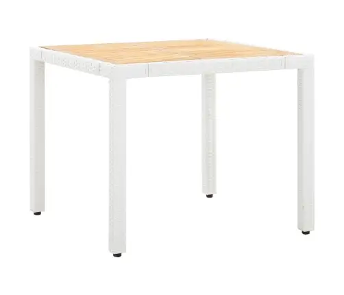 5-Daļīgs Dārza Mēbeļu Komplekts, Balta Pe Rotangpalma Vidaxl