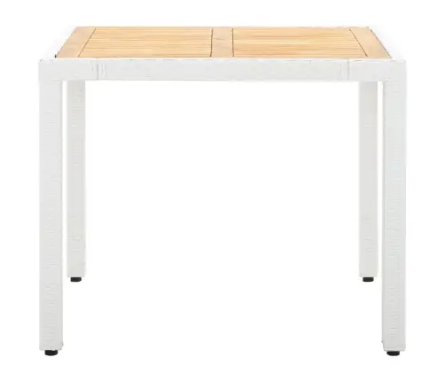 5-Daļīgs Dārza Mēbeļu Komplekts, Balta Pe Rotangpalma Vidaxl