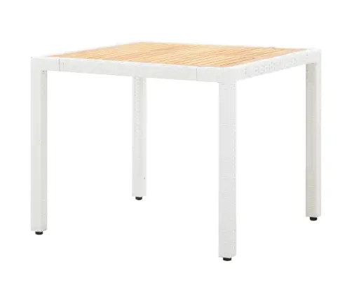 5-Daļīgs Dārza Mēbeļu Komplekts, Balta Pe Rotangpalma Vidaxl