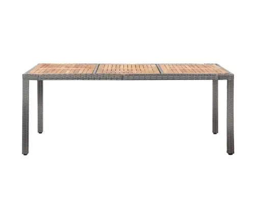 Valgomojo Komplektas Su Pagalvėmis, 9 Dalių, Pilkas, Ratanas