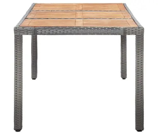 Valgomojo Komplektas Su Pagalvėmis, 9 Dalių, Pilkas, Ratanas