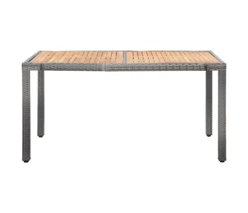 7-Daļīgs Dārza Mēbeļu Komplekts Ar Matračiem, Pe Pinums, Pelēks Vidaxl