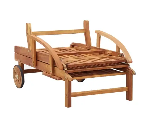 Saulės Gultas Su Čiužinuku, Akacijos Medienos Masyvas