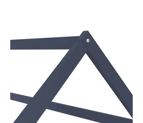 Bērnu Gultas Rāmis, Pelēks, 80X160 Cm, Priedes Masīvkoks Vidaxl