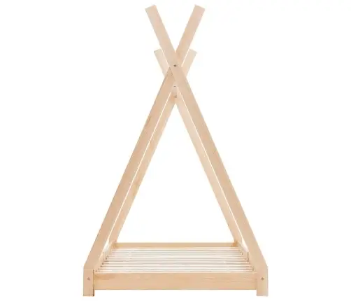 Bērnu Gultas Rāmis, Priedes Masīvkoks, 70X140 Cm Vidaxl