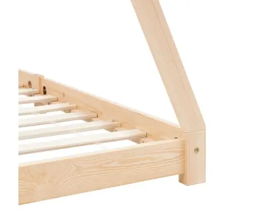 Bērnu Gultas Rāmis, Priedes Masīvkoks, 70X140 Cm Vidaxl