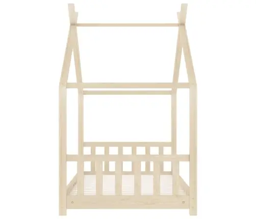 Bērnu Gultas Rāmis, 70X140 Cm, Priedes Masīvkoks Vidaxl