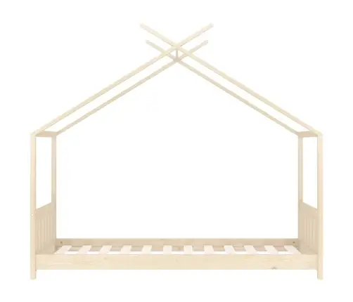 Bērnu Gultas Rāmis, 80X160 Cm, Priedes Masīvkoks Vidaxl