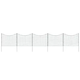 Dārza Žoga Komplekts, Zaļš, 77,5X64 Cm, Arkveida Vidaxl