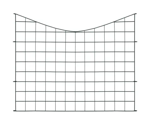 Dārza Žoga Komplekts, Zaļš, 77,5X64 Cm, Arkveida Vidaxl
