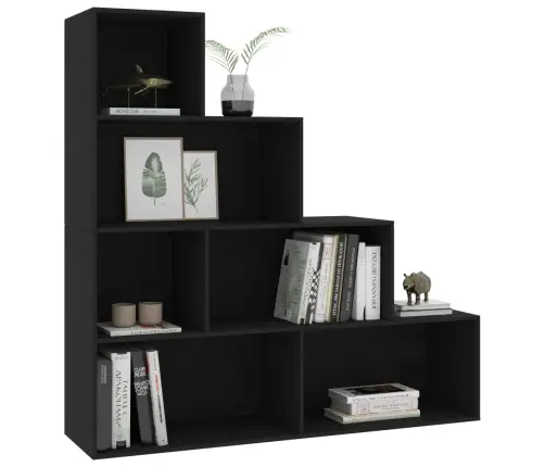 Grāmatu Plaukts, Melns, 155X24X160 Cm, Inženierijas Koks Vidaxl