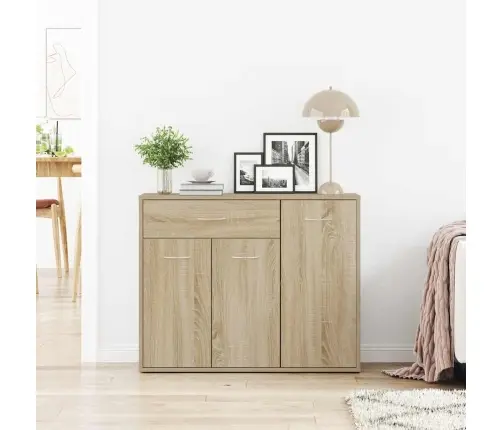 Šoninė Spintelė, Sonoma Ąžuolo, 88X30X70cm Apdirbta Mediena