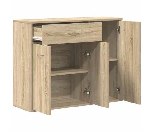 Šoninė Spintelė, Sonoma Ąžuolo, 88X30X70cm Apdirbta Mediena