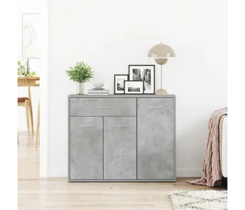 Puhvetkapp, Betoonhall, 88 X 30 X 70 cm Tehispuit