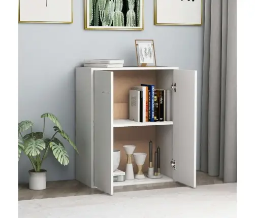 Šoninė Spintelė, Baltos Spalvos, 60X30X75cm Apdirbta Mediena