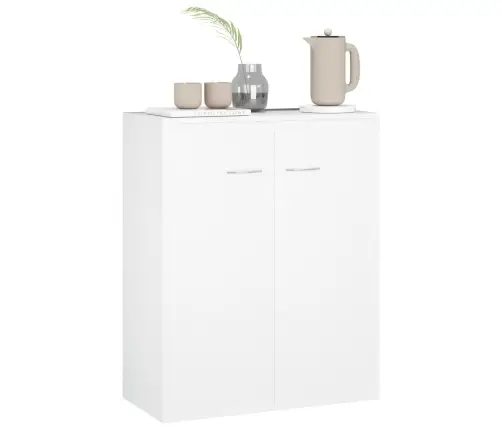 Šoninė Spintelė, Baltos Spalvos, 60X30X75cm Apdirbta Mediena