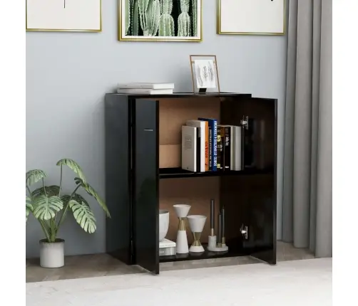 Puhvetkapp, Must, 60 X 30 X 75 cm Tehispuit