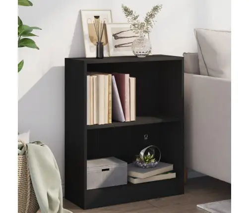 Lentyna Knygoms, Juodos Spalvos, 60X24X76 cm Mediena