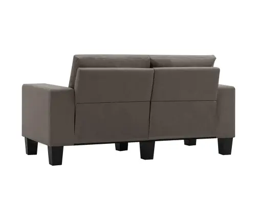 Dīvāns Pelēkbrūna Divvietīgi Dīvāni Audums Vidaxl