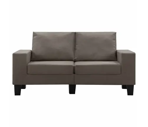 Dīvāns Pelēkbrūna Divvietīgi Dīvāni Audums Vidaxl