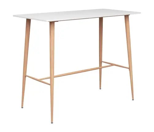 Bāra Galds, Balts, 120X60X105 Cm Vidaxl