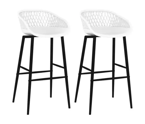 Bāra Krēsli, 2 Gab., Balti Vidaxl