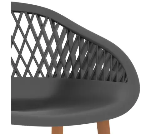 Bāra Krēsli, 2 Gab., Pelēki Vidaxl