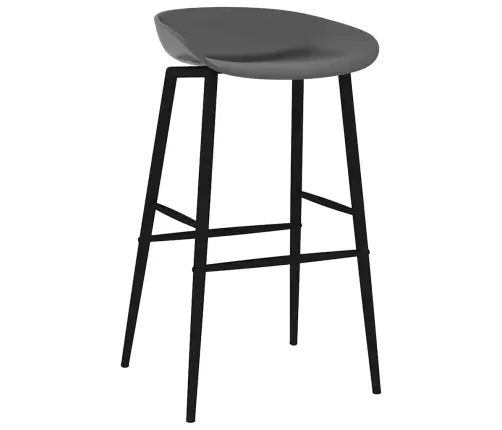 Baro Kėdės, 2Vnt., Pilkos Spalvos