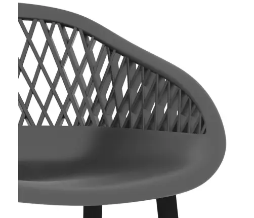 Bāra Krēsli, 4 Gab., Pelēki Vidaxl