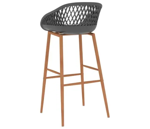 Bāra Krēsli, 4 Gab., Pelēki Vidaxl