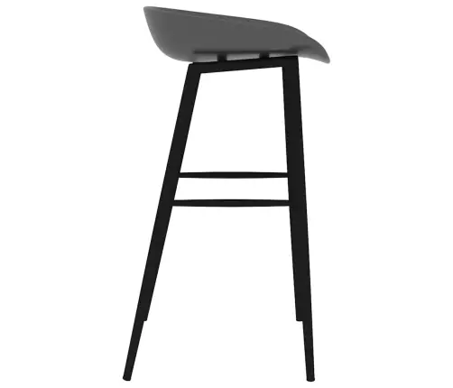 Bāra Krēsli, 4 Gab., Pelēki Vidaxl