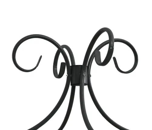 Gultas Rāmis Ar Nojumi, Melns, Metāls, 120X200 Cm Vidaxl