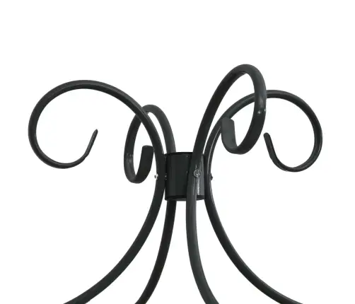 Baldahhiiniga Voodiraam, Must, Metall, 140 X 200 Cm