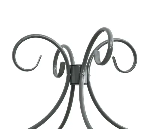 Gultas Rāmis Ar Nojumi, Pelēks, Metāls, 160X200 Cm Vidaxl