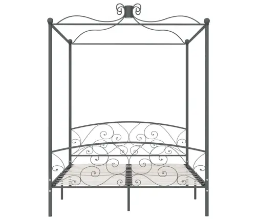 Baldahhiiniga Voodiraam, Hall, Metall, 180 X 200 Cm