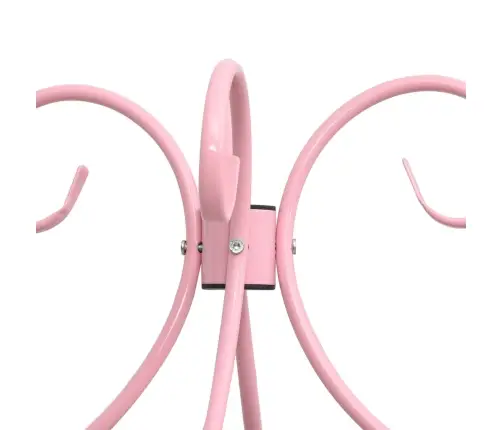 Gultas Rāmis Ar Nojumi, Rozā, Metāls, 160X200 Cm Vidaxl