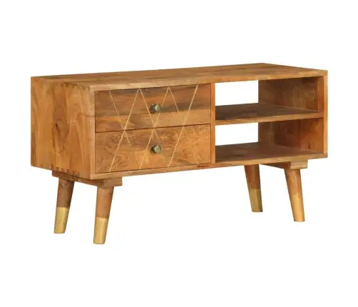 Tv Spintelė, 85X35X47cm Mango Medienos Masyvas