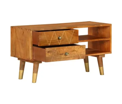 Tv Spintelė, 85X35X47cm Mango Medienos Masyvas