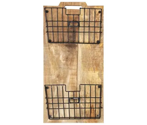 Prie Sienos Montuojamas Stovas Žurnalams, 33X10X67cm Mango