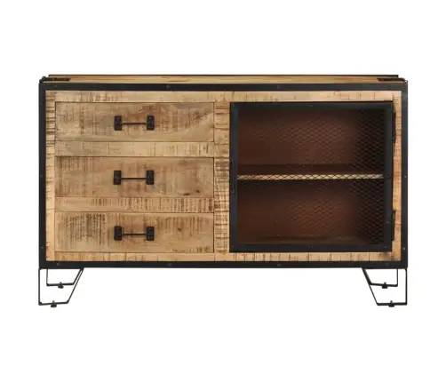 Puhvetkapp, 100 X 31 X 60 cm Töötlemata Mangopuit Puhvetkapp, 100 X 31 X 60 cm Töötlemata Mangopuit