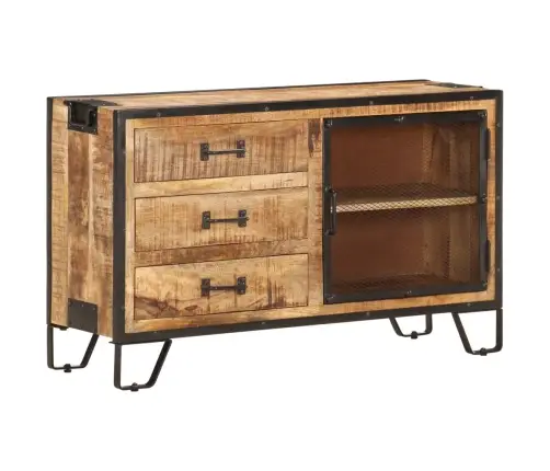 Puhvetkapp, 100 X 31 X 60 cm Töötlemata Mangopuit Puhvetkapp, 100 X 31 X 60 cm Töötlemata Mangopuit