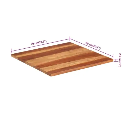 Lauaplaat Akaatsiapuidust 25-27 Mm 70 X 70 Cm