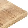 Lauaplaat Tugevast Mangopuidust 15–16 Mm 70 X 60 Cm