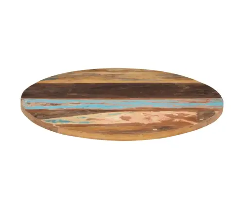 Apaļa Galda Virsma, 80 Cm, 25-27 Mm, Pārstrādāts Masīvkoks Vidaxl
