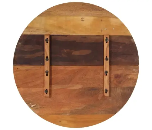 Apaļa Galda Virsma, 80 Cm, 25-27 Mm, Pārstrādāts Masīvkoks Vidaxl