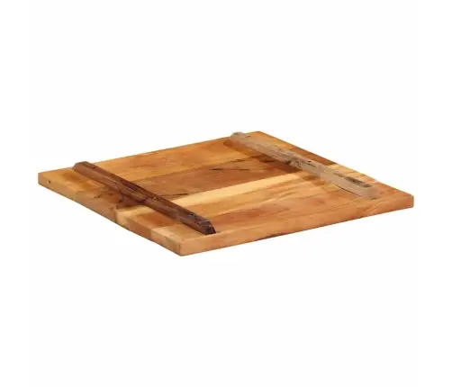 Galda Virsma, Kvadrāta, 60X60 Cm, 25-27 Mm, Pārstrādāts Koks Vidaxl