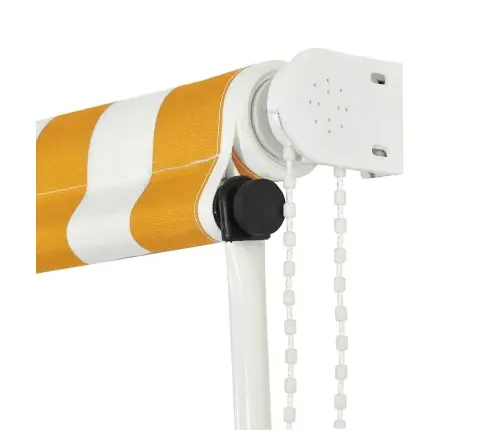 Markīze, Dzeltena Ar Baltu, 100X150 Cm, Izvelkama Vidaxl