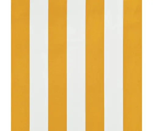 Markīze, Dzeltena Ar Baltu, 100X150 Cm, Izvelkama Vidaxl