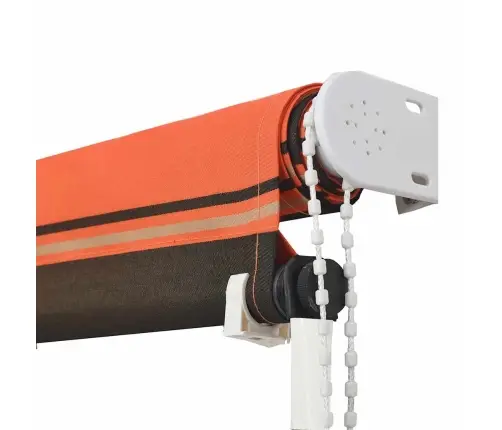 Izvelkama Markīze, 100X150 Cm, Oranža Ar Brūnu Vidaxl